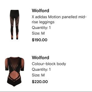 Wolford x Adidas Leggings Set